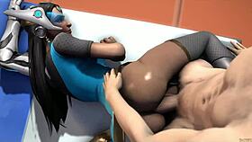 'symmetra redux perv garden,' featuring anime hentai in nature garden.