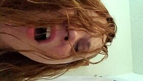 wife enjoys bathroom quickie