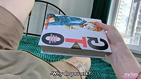 stepmom's friend asked if i was gay. she took my virginity with dirty talk.