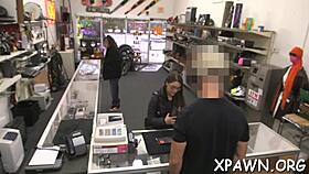 Amateur shown the back room for screwing