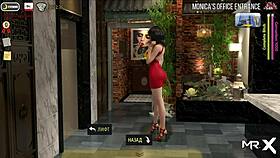 In the fashion business, she models a beautiful nude costume