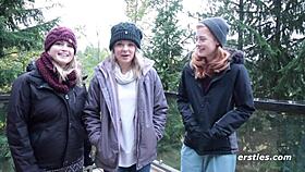 Three amateur lesbians turn it into a lively party