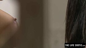 Bound Lesbians in Garage Engage in Domination Finger Fuck Game