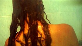 nasty latina teen pees in the shower – fetish center exclusive?