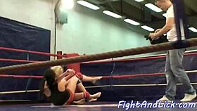 Watch This Lovely Lesbo Babe Lick Tight Dyke Cunt Hard!