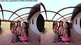 three amazing european pussies dominate table tennis match