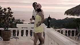 Babes enjoy a secret getaway with Julia Roca