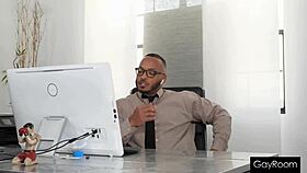 Gamer Stepson Rides Stepdad's Black Cock Interracially