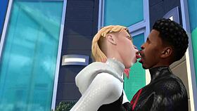 sims 4 spider man miles morales meets gwen stacy