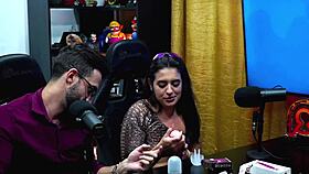 hotwife shows off see-through ass in casting