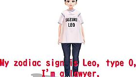 Anime Girl Leo Performs STRETCH YOGA Exercises In Cartoon Style, Focusing On Flexibility And Relaxation