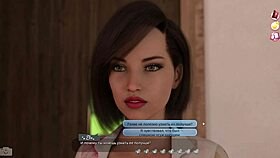 In gameplay, help the blonde hottie with big tits