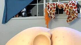 wet big clit anal fingering and assfucking play