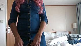 Did I just fuck a horny slut wife on cruise without condom POV?