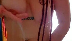 wow, masturbating in the shower leads to unlimited orgasms, it's so intense