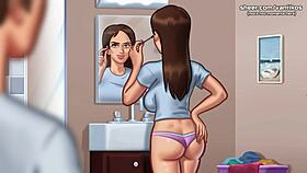 Hot step sister gets creampie, blowjob, and impregnated in Summertime Saga?