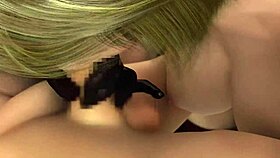 redhead and blonde threesome blowjob part 05