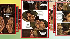 Savita bhabi loses her virginity in comic cartoon.