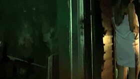 Young girl in towel gets facial from pizza delivery guy. Full video on Lxtube.