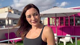 milf takes me to her hotel room, gives footjob and blowjob of my life 😍