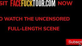 Face Fuck Tour - Blonde Slut Candee Licious Gets Throat Destroyed