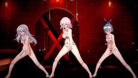 honkai star rail clara march 7th silverwolf hentai mmd threesome