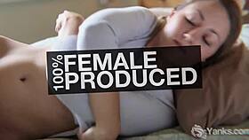 horny babe evadne toki fucks her foot until climax in softcore masturbation