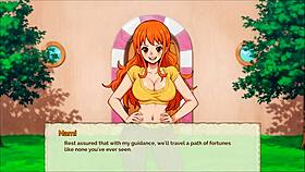 lusty buccaneers parody hentai game ep 1 nami is exposing her naked body at night