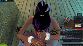 Boyfriend breaks anime girl's tight ass