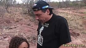 Skinny African Milf Outdoor Fucked