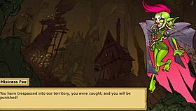 iris quest goblins curse welcomes big tit princess to monster game