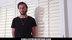 Bossy vanna bardot just got back from her trips and went straight teasing and making fun of her stepbro but also felt guilty vanna starts fucking him