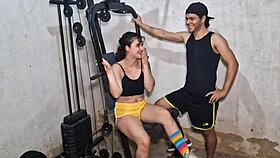 Gym Workout Turns into Intense Bisexual Sex with Big Cocks