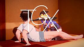 Anime Hentai Game Roxy Sexy Fucks In Various Positions With Blowjob