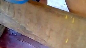 i spyin on this athletic colombiana's legs under her miniskirt