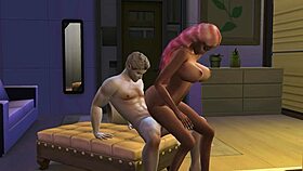 Nicki m rides cock of a lucky fan - 3d hentai 😍