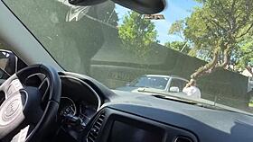 a stranger helped me cum in the car after noticing my masturbation