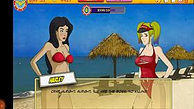 sexy ninja girl licks pussy in big city group