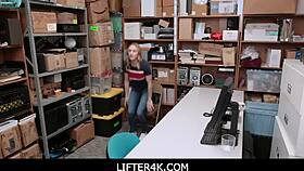 Lifter4k - Kasey Miller Had To Suck Officers Cock For Her Guilt