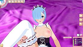 i'm taking pov in re zero rem hentai, it's so good but i messed up the controls