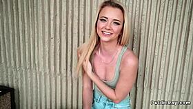 This petite spinner with a big ass fucks a huge dick in a hardcore scene