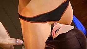 Wow, futa Tracer, Brigitte, and Dva in hot 3some action!