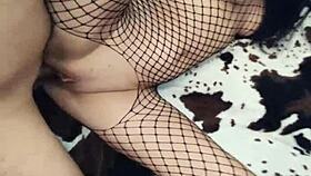 i love my milf wife in fishnets getting her ass stretched