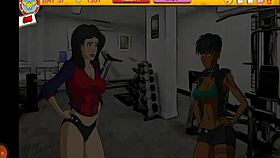 sexy ninja girl licks pussy in big city group