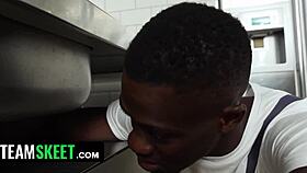 petite virgin calls bbc handyman for anal