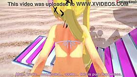 i'm marie rose in bikini having sex on the beach in this 3d anime hentai fantasy