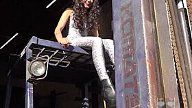 i love wearing tight leggings and panties for solo fetish compilations during covid