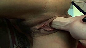 Kelly Leigh and Lake Russell passionately touch and lick each other's huge pussies.