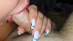 wife's panties aside for cum on feet