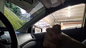 Beautiful Woman Masturbates Riskily in Public